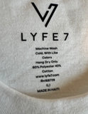 Lyfe7 Slim Fit White Tee (5 pack)