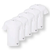 Lyfe7 Slim Fit White Tee (5 pack)