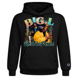 “BIG L Rest In Peace” Champion Hoodie- Lyfe7 Edition (Black)