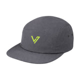 Lyfe7 Performance Nylon Cap (Charcoal Gray/ Lime Green)