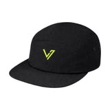 Lyfe7 Performance Nylon Cap (Charcoal Gray/ Lime Green)