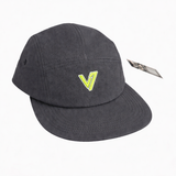 Lyfe7 Performance Nylon Cap (Charcoal Gray/ Lime Green)