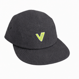 Lyfe7 Performance Nylon Cap (Charcoal Gray/ Lime Green)