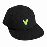 Lyfe7 Performance Nylon Cap (Charcoal Gray/ Lime Green)